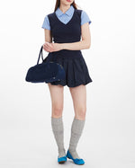 Fake two-piece short sleeves