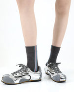 コントラストカラーの吸汗速乾ソックス