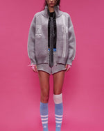 Striped knitted sweater