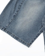 カジュアルなステッチストレートショートパンツ