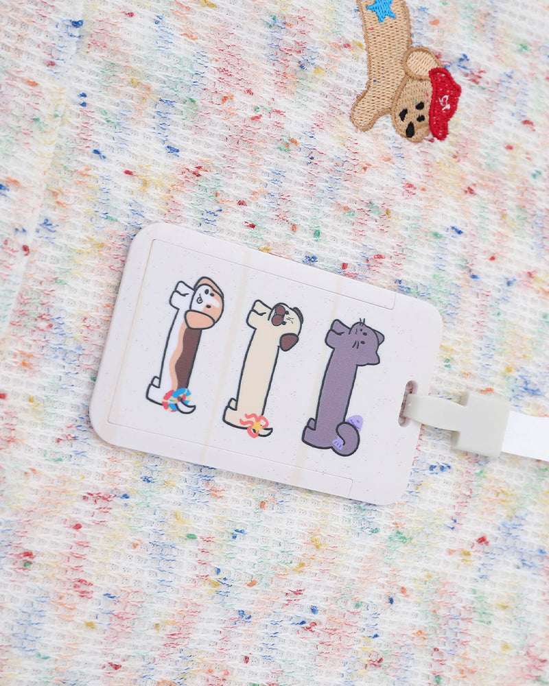 Colorful Puppy Fake Two-Piece Hooded Sweatshirt