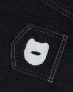 カジュアルなストレートレッグクロップドジーンズ