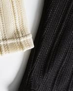 Thick striped crew neck sweatshirt