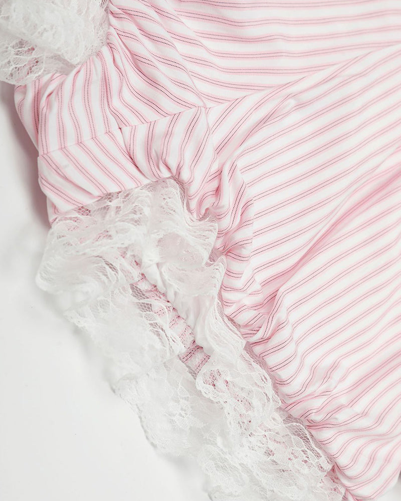 스트라이프 캐주얼 반바지