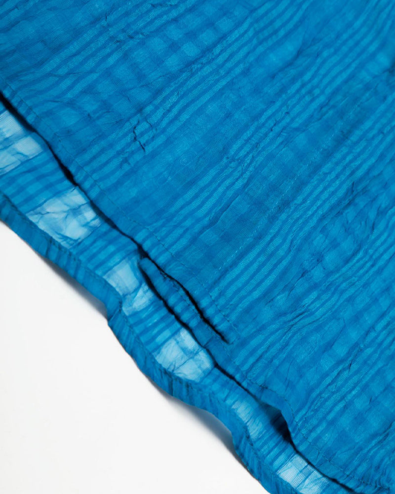 シンプルなゆったりチェックシャツ