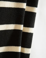 スタンドカラーハーフジップセーター