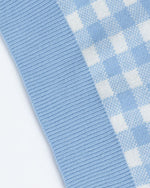 楽しいチェック柄プルオーバーセーター