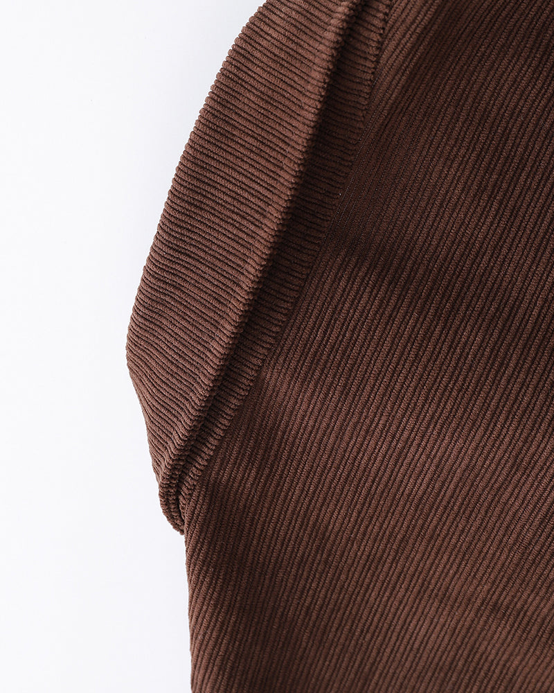 Vintage floral embroidered long-sleeved shirt