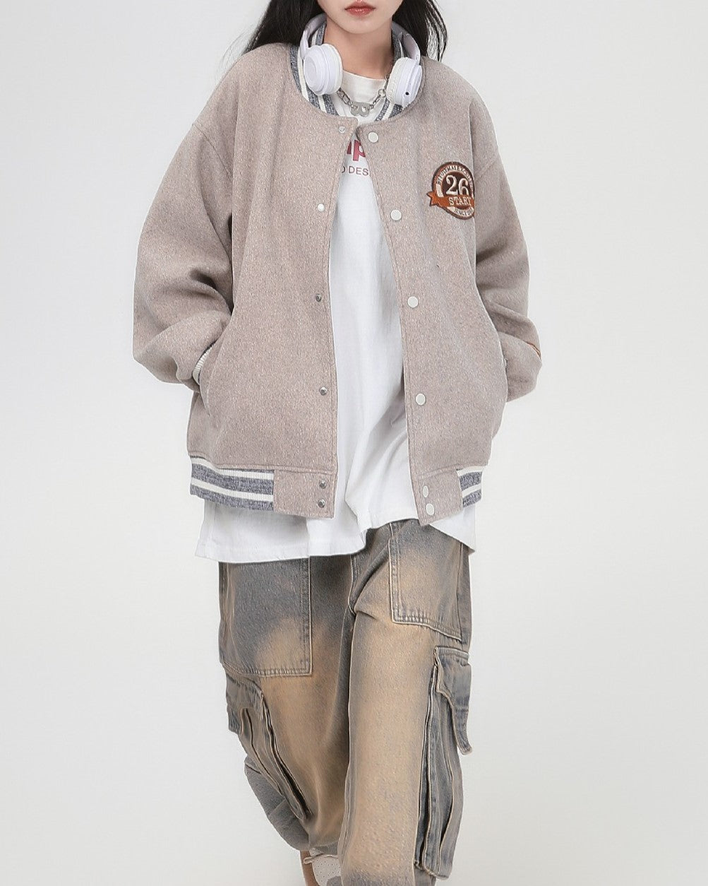 ゆったりとしたカップルジャケット