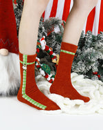 コントラストカラーのソックス