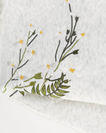 Floral pattern hooded sweatshirt