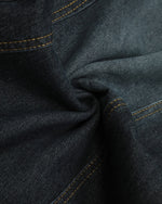 Distressed washed straight-leg pants