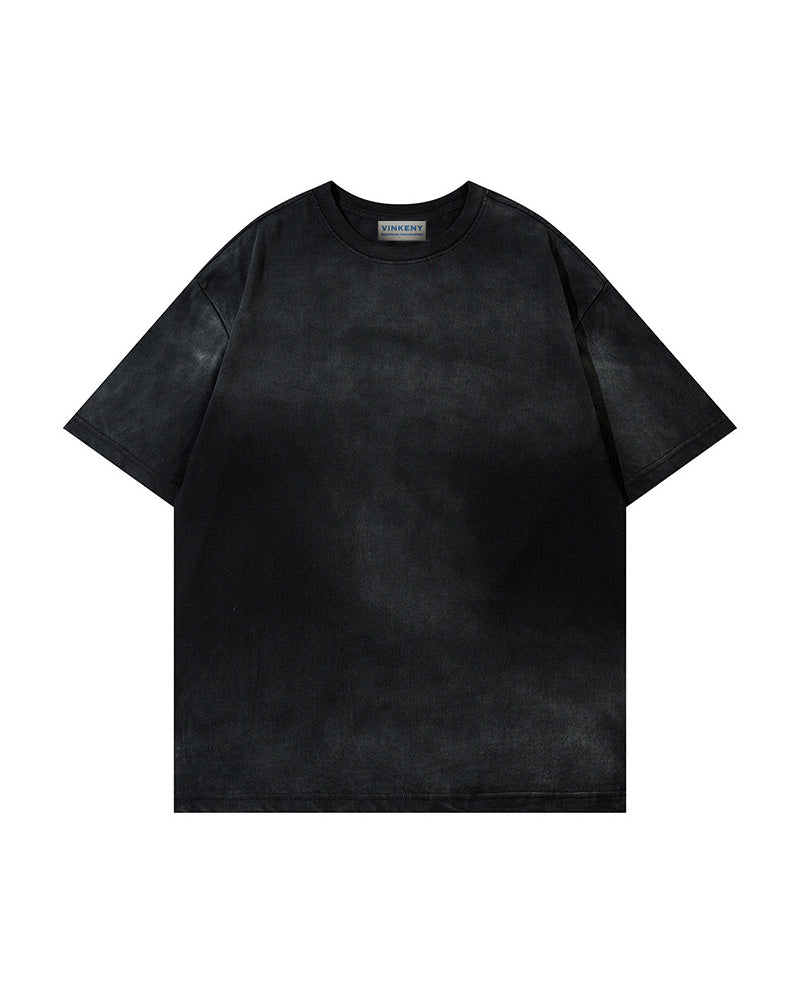 ウォッシュ加工のゆったりとした半袖