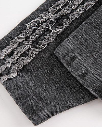 ヴィンテージプリントデニムフードジャケット