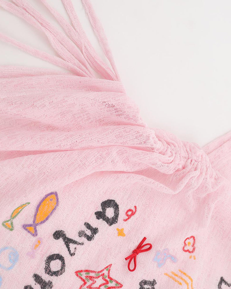 귀여운 레터 반팔