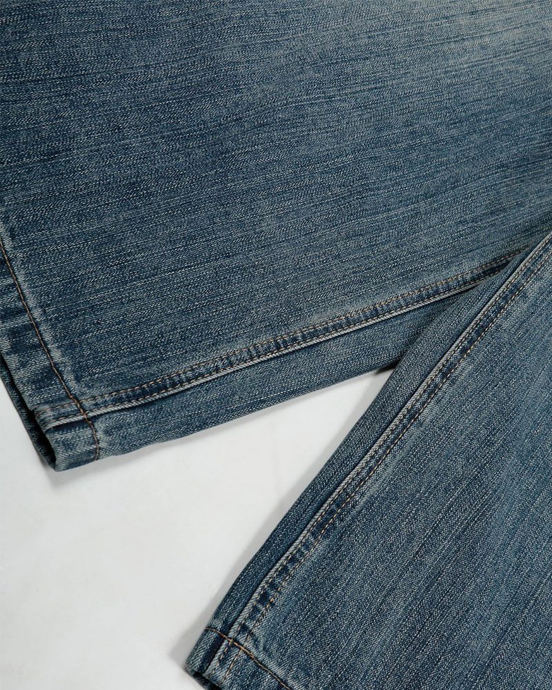 レトロなオールマッチデニムショートパンツ