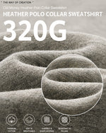 320g Casual polo sweatshirt