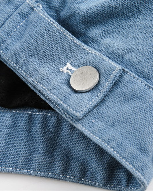 ダメージ加工のウォッシュジャケット