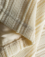 Thick striped crew neck sweatshirt