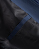 レトロなカラーブロックスタンドカラージャケット