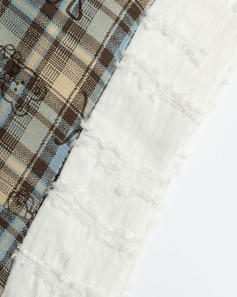 Plaid simple skirt