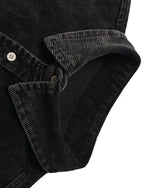 washed distressed long-sleeved shirt