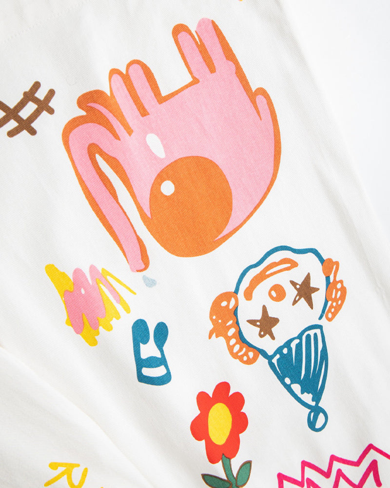 Funny cartoon cropped casual shorts