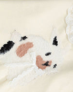 漫画柄のプルオーバーセーター