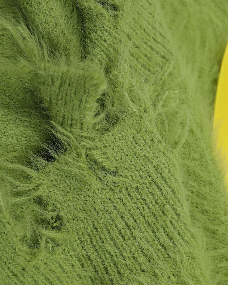 楽しい柄のセーター