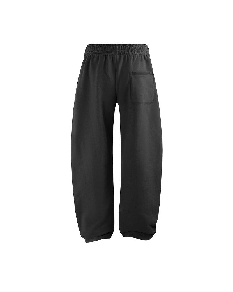 430g Fleece-Lined Loose Sweatpants