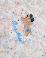 Colorful Puppy Fake Two-Piece Hooded Sweatshirt