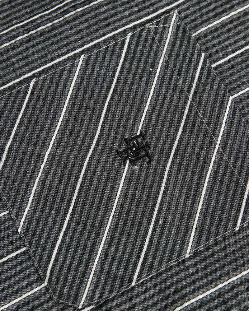 프레피 스트라이프 셔츠