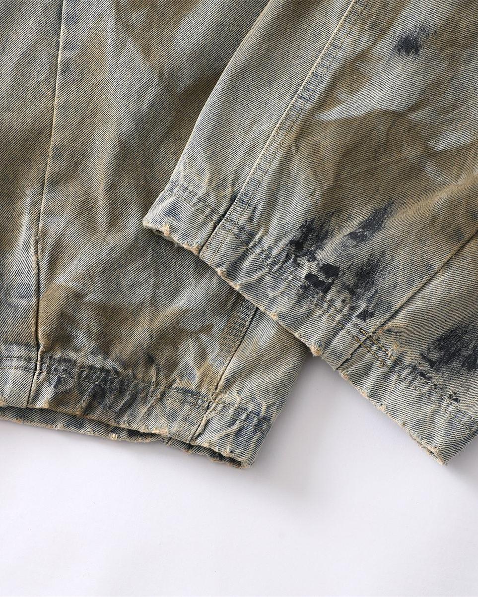 Heavy duty wide-leg jeans