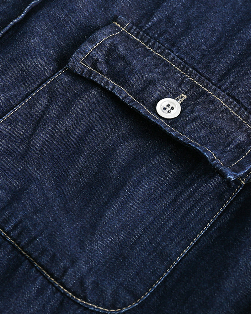 無地半袖ポケットシャツ