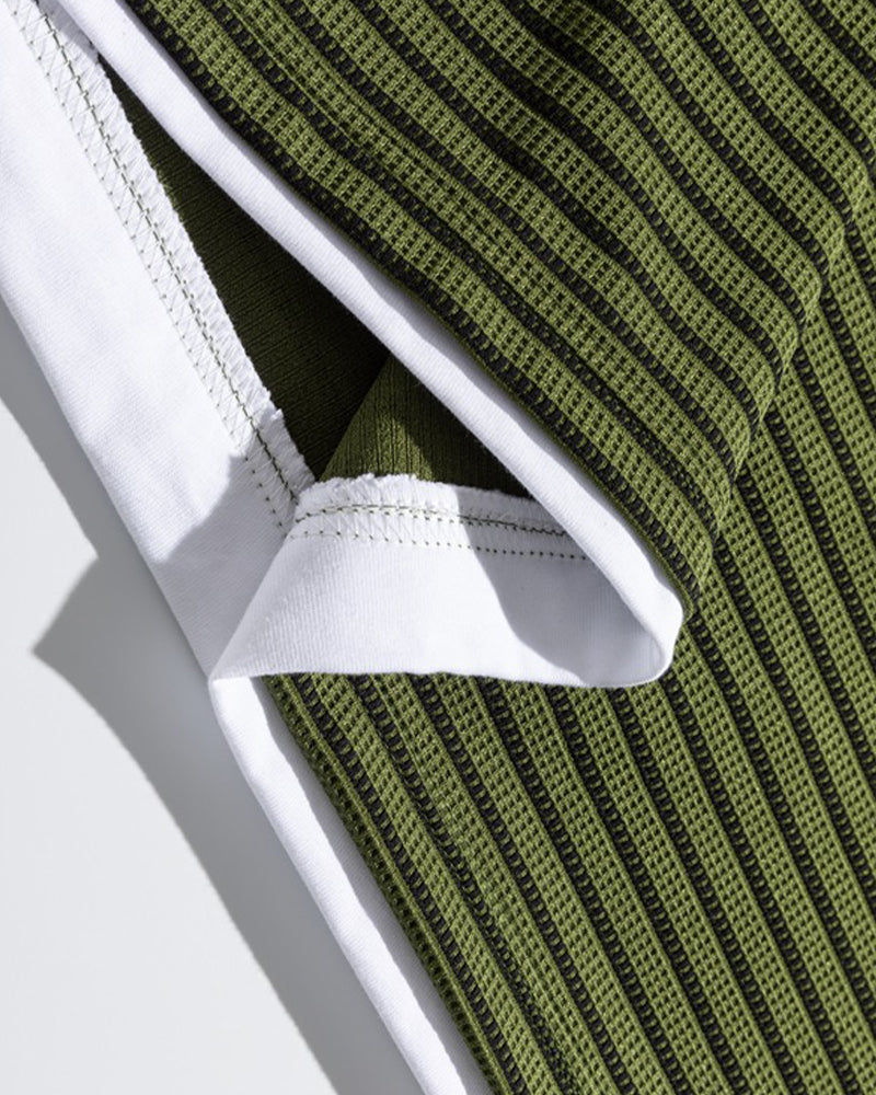 Minimalist Striped Long-Sleeve Top