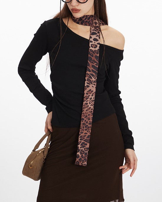 スカーフカラーギャルトップス