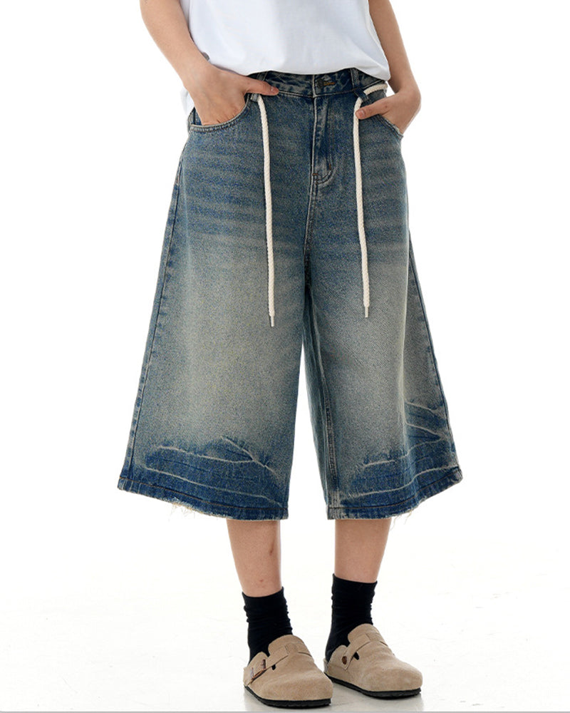 万能ワイドレッグジーンズ