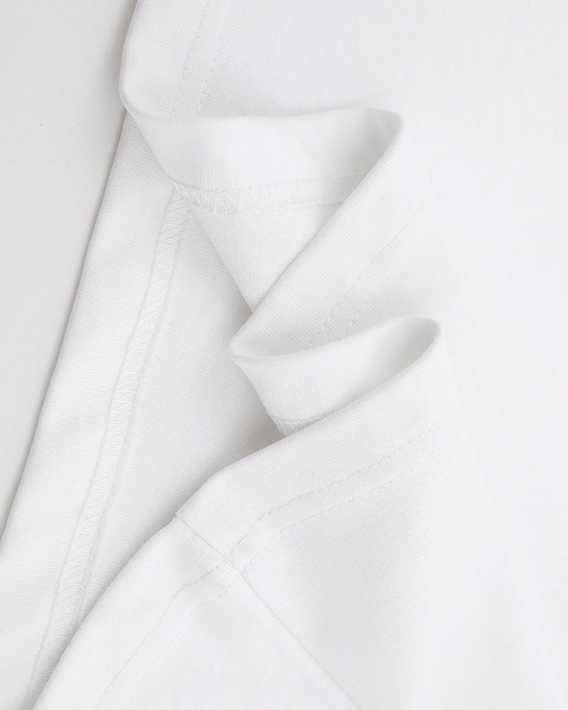 Simple pattern short sleeves