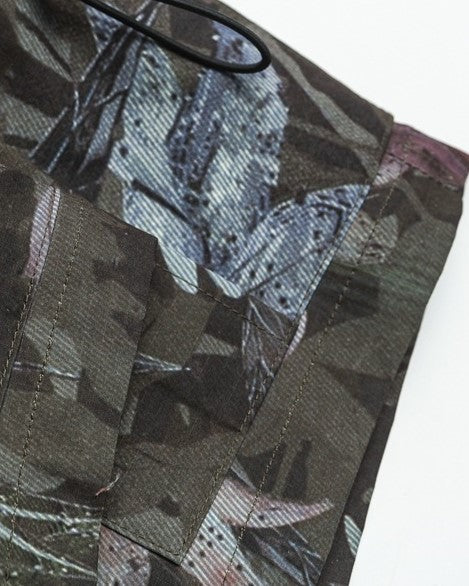 Floral camouflage shorts