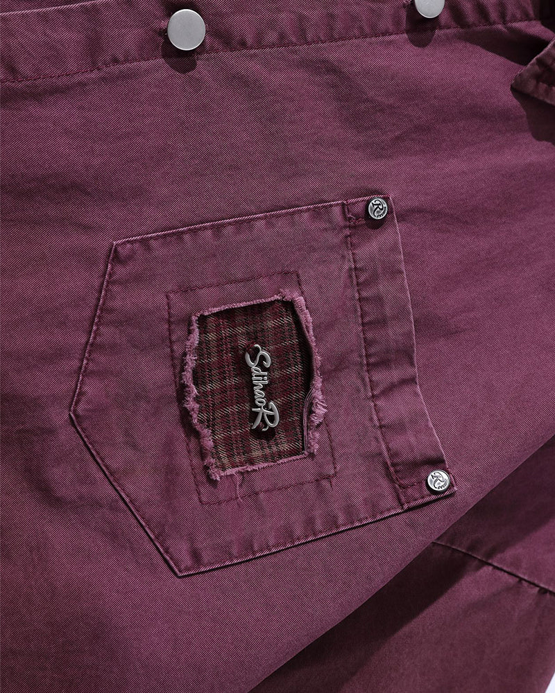 デザイナーワークウェア半袖シャツ