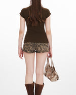 Short sleeves with patchwork design