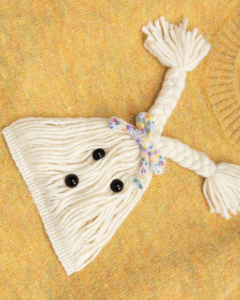 シンプルなプルオーバーセーター