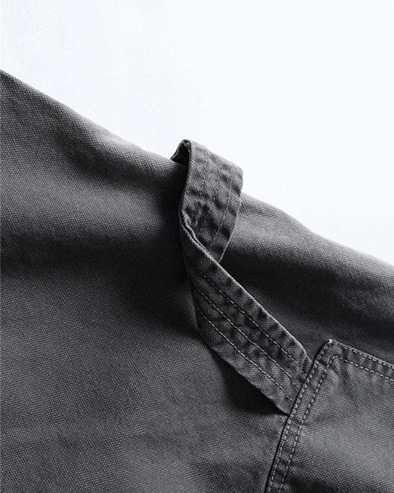 워시드 데님 크롭 팬츠