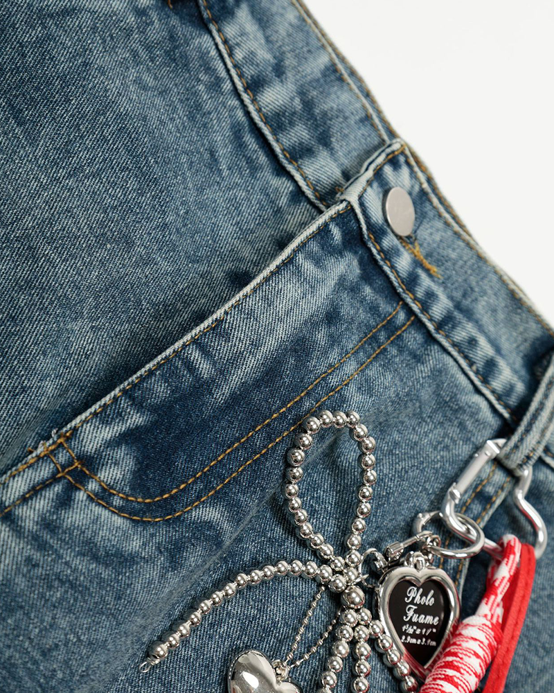 かわいいガーリージーンズ