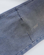 インクジェットウォッシュ加工のダメージジーンズ