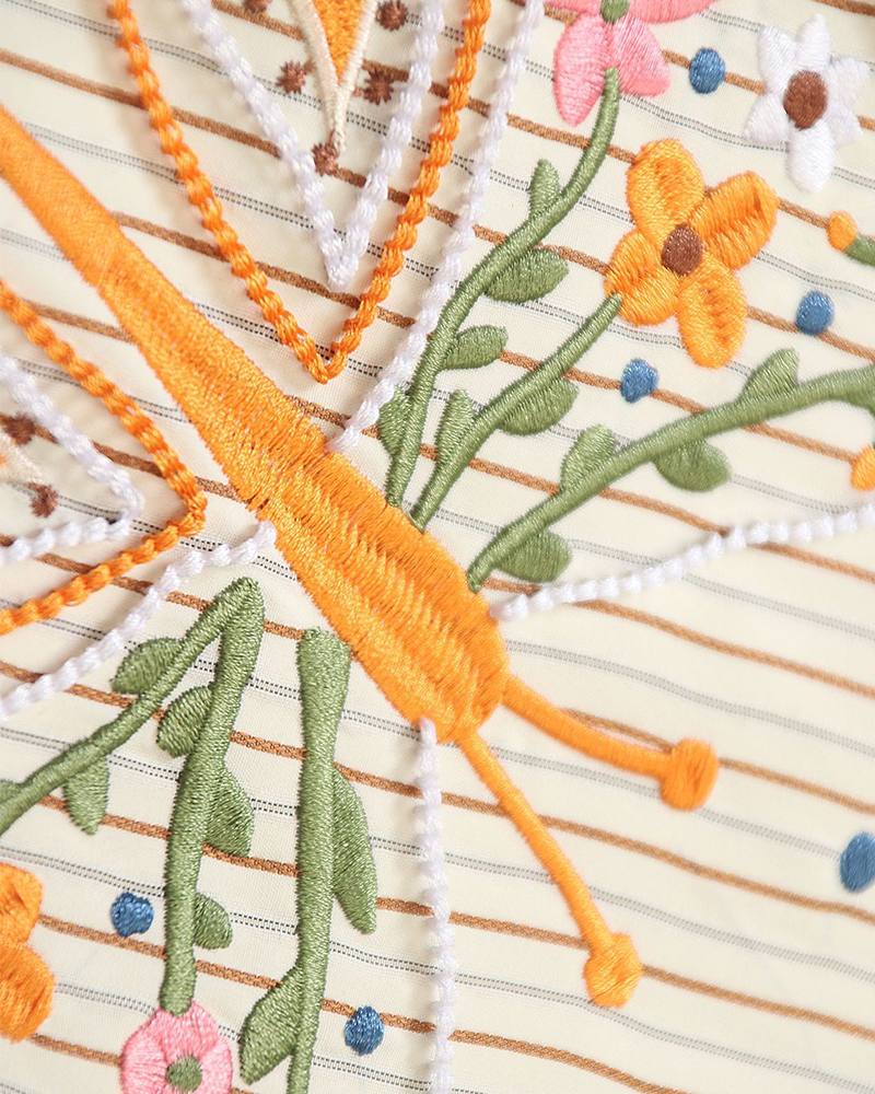 Contrast color plaid long-sleeved shirt