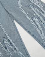 Loose washed jeans