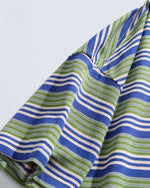 Contrast striped short sleeves