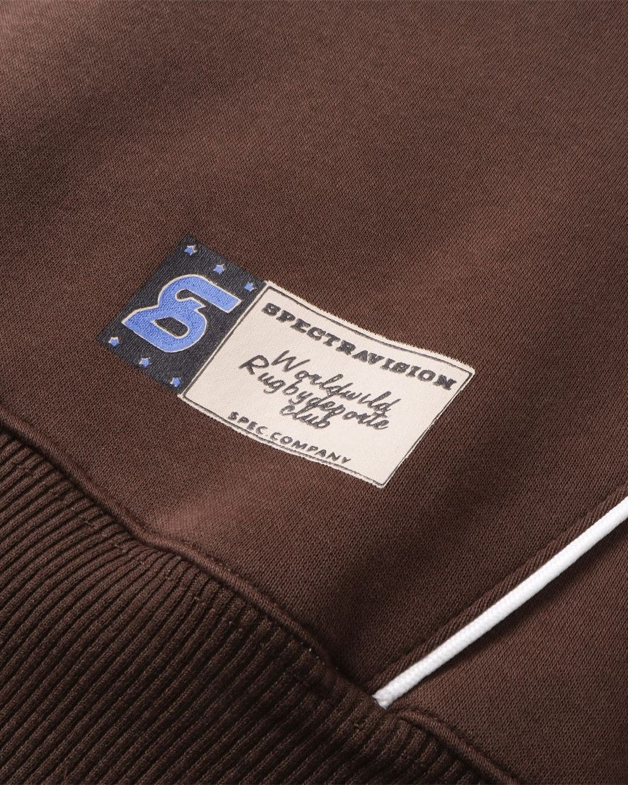 コントラストカラーのレタリングスウェットシャツ