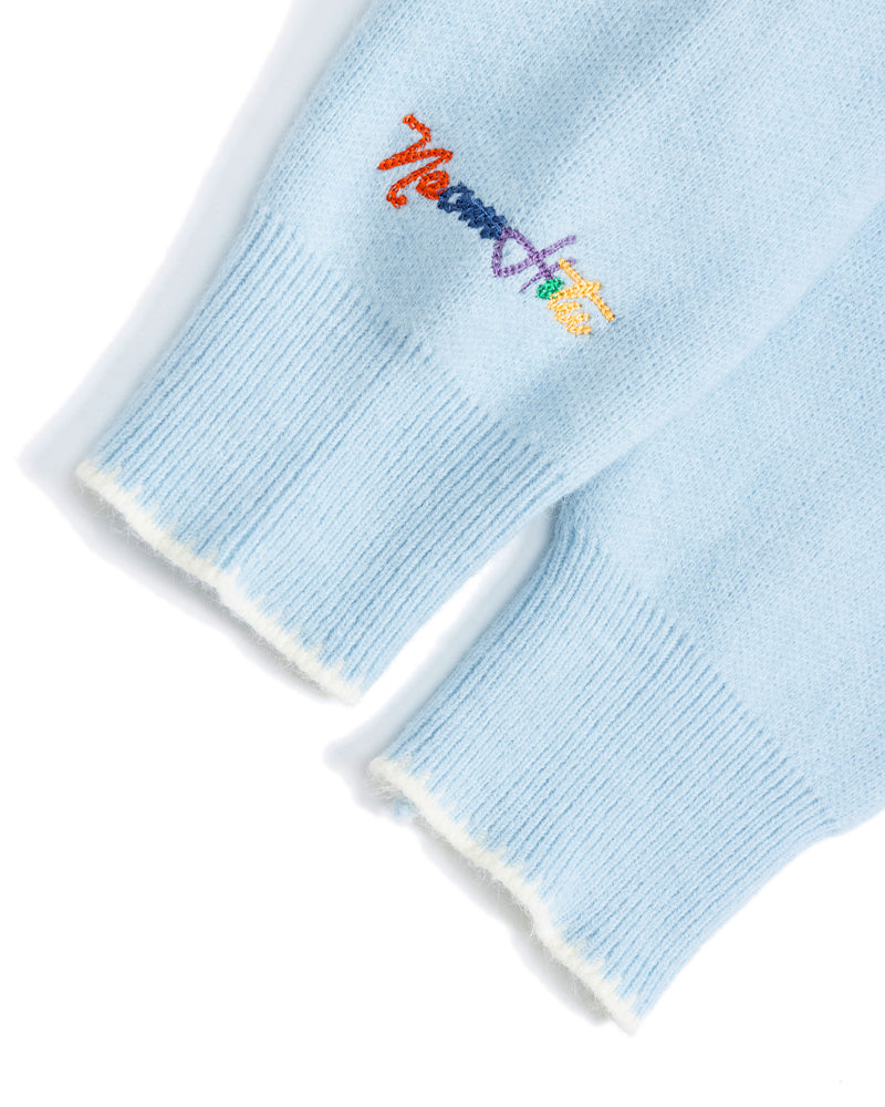 embroidered hooded sweater